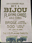 Rare Antique No 1 Bijou Playing Cards Bridge 500 W 11 12 Spots Joker