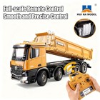 1 14 Huina Rc Dumper Tipper 2 4g 10ch With Led Light Construction Vehicle 1536