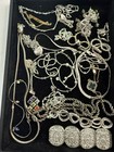 Sterling 925 Jewelry Lot 321g  Wearable Stones Rings Bracelets Earrings Charms