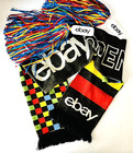 Ebay Open 2023 Swag Colorful 56 X 8 Inch Ruffneck Scarf   2 Pompoms With Handles