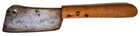 Antique Primitive Meat Cleaver With Handmade Handle