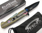 Spitfire Shark Edc Pocket Knife Ww2 Ii Fighter Plane Flying Tiger Kittyhawk P-40