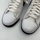 Vtg Nike Blazer High White Obsidian Leather Sneaker Men 9 315877-103 2010
