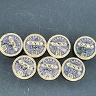 Vintage clark   s O n t  Best Six Cord Wooden Spools box   12 Spools