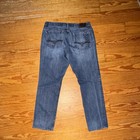 Seven7 Men   s Skinny Blue Denim Jeans Medium Wash Mid Rise 5-pocket Zip Logo
