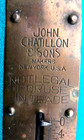 Vtg 1910 Brass 25 Lb Hanging Scale John Chatillon   Sons  New York  Usa- Works 