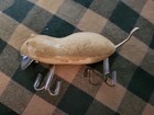 Vintage Heddon  White Meadow Mouse  Lure  Leather Tail  See Photos For Condition