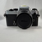 Nikon Fe 35mm Slr Film Camera Body Silver W  Box Manual Type  Near Mint In Box 