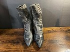 Ltd Sale  Antique Victorian 1800s Women s ladies Leather Black Button Up Boots