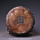9 6  Old Tibet Pure Copper Silver Buddhism Three Sided Buddha Statue Sculpture
