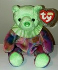 Ty Beanie Baby August The Birthday Bear 7 5  New Mwmts Plush Stuffed Animal Toy