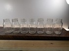 Lot Of 7 Vintage 1940s 1950s Glass Baby Food Bottles Evenflo Original Paper Ads