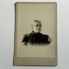 Antique Cabinet Card Photograph Lovely Mature Woman Glasses Id Bigelow
