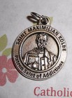Saint St  Maximilian Kolbe - Patron Saint Of Addictions - Silver Tone  - Medal