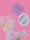 Gigglescape Plush Baby Girl Toy Bow Doll Soft Lovey Pink Peach Alphabet Bodysuit