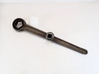 Vintage Cast Iron Fire Hydrant Wrench 1-1 2  Pentagon Socket Speed Handle Tool