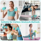Equipro 4-in-1 Adj  Dumbbell Set For Women  2-5lb  Tpu Handle Home Gym