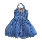 Weissman Tulle Dance Dress Blue Sequin Size La  large Adult 
