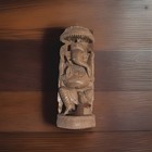 7    Ganesha Statue Hindu Hand-carved From Single Cedar Piece Intricate Details