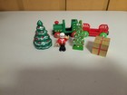 Brio Wooden Railway Steam Engine   Cargo Train W Christmas Trees   Santa Figure
