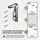 2xbike Hanger Bicycle Wall Hook Mount Holder Garage Vertical Rack Indoor Storage