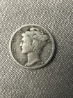 1934-p Mercury Dime - 90  Silver - Free Shipping 