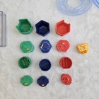 17 Piece Creative Memories Custom Cutting System Blades Circles Ovals Bag Case
