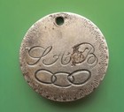 Silver Love Token - Silver Seated Dime -    independent Order Of Odd Fellows   
