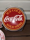 Vintage 1996 Coca Cola Gibson Checkerboard Cookie Jar Platter   Mugs Set 4 Pc