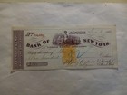 1869 Cancelled Check Lanman   Kemp Wholesale Druggists - Bank Of New York