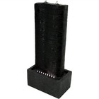 Rippling Tower Outdoor Water Fountain With Led Lights - 31 In By Sunnydaze