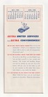 United Air Lines System Schedule  1950