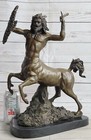 Bronze Centaur Sculpture Statue By Giovanni Bologna Greek Mythology Decor Nude