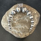 Naja Sterling Silver Navajo Beads Pendant 2 5  18923