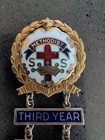 Vntg Methodist Sunday School Pin Second Third Fourth Fifth Sixth Year Charm U11