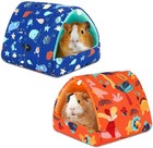 2pcs Guinea Pig Hideout guinea Pig Bed Houses Washable Small Animal House Cag   
