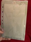 Lot Of 5 Vtg  1993 New Franklin Covey 7-ring Pocket Floral Lined Paper 50 Sheets