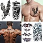 72 Sheets Temporary Tattoo For Men Women Adults Include 12 Sheets Large Black   