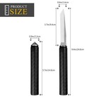 Camping Knife With Sheath  Fixed Full Tang Polished Blade  Black Survival Knives