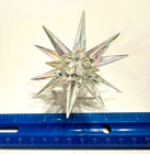 Moravian Sputnik 2 75  Star Ceramic Christmas Tree Iridescent Aurora Topper