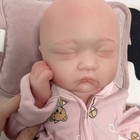 Custom Reborn Baby Dolls Girl Full Body Soft  Silicone 17 7 Inch Newborn Dolls