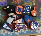 New 10 Piece Detroit Baseball Team Shoe Charms Clog Decorations Pvc