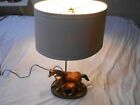 Vintage Breyer Horse Figurines Lamp Bay Running Mare   Foal Nice  Working
