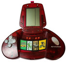Vintage Lcd Electronic Game Handheld Tested Works Sound Red Toy Collectible