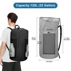 120l Large Laundry Bag Backpack With Straps   Two Mesh Pockets For College Dorm