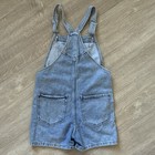 H m Girls Blue Denim Overall One-piece Size 8-10 Pockets Adjustable Straps