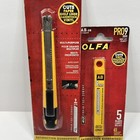 Olfa Pro 9mm Standard Duty Snap-off Knife With 1 Pack Of Replacement Blades 
