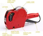 Mx-5500 8 Digits Eos Price Tag Gun  5000 White W  Red Lines Sticker Labels  inks