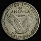 1917 S Type 1 Standing Liberty Quarter - Very Fine Condition In A Capsule