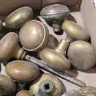 Big Lot Of 50 Antique Brass Door Knob Sets     Aged Patina - Ready For Mortise